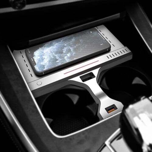 For BMW X5 G05 X6 G06 X7 G07 2019 2020 15w car wireless charger QI phone charger fast charging case charging holdeer for iPhone