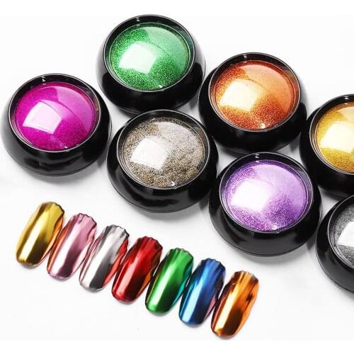 Nail Art Glitter dipping powder Chrome Mirror Glitter Pigment Powder For Nails Decorations DIY Manicure