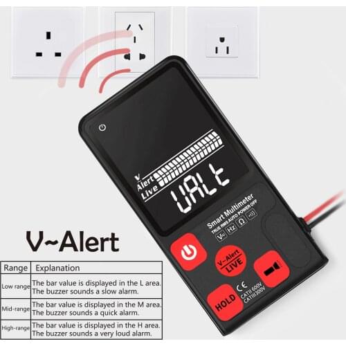 Digital High Precision Tool Electric Meter Multimeter Voltmeter New With Backlight ABS Fully Automatic NCV Resistance Tester