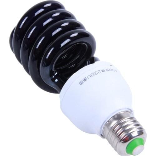 E27 40W UV Ultraviolet Fluorescent Blacklight CFL Light Bulb Lamp 220V Shape:Spiral Wattage Voltage:40W 220V