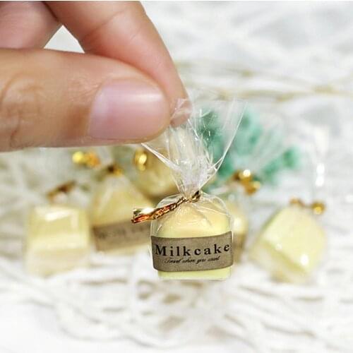 Dollhouse Mini Food Play Scene Pillow Bread Milk Cake Model Toy DIY Crafts Gift Kids Educational Toys for Children Gifts