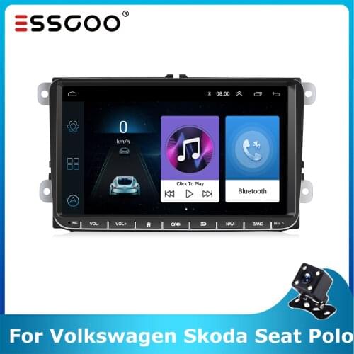 Essgoo Android 9'' Car Radio AM RDS Car Multimedia Player GPS Navigation 2 din Autoradio 2din MP5 Video For Volkswagen Universal