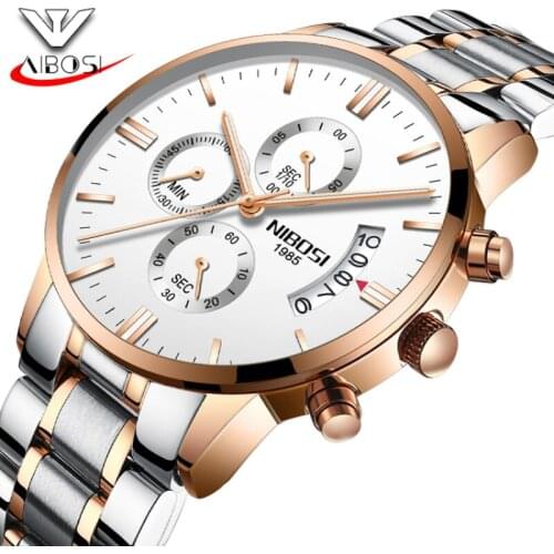 NIBOSI Mens Watches Top Brand Luxury Watch Men Business Waterproof Clock Fashion Casual Sport Quartz Watch Relogio Masculino