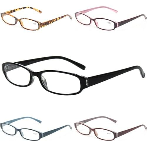 Henotin Fashion Rectangular Reading Rlasses for Men and Women Spring Hinge Colorful Printed Eyeglasses Frames