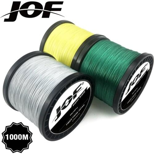 JOF 100M 300M 500M 1000M Strands 22-88LB PE Braided Fishing Wire Multifilament Super Strong Fishing Line Japan Multicoloth