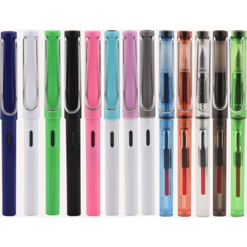 High quality 555 Colors Student School office Nib Fountain Pen The best gift ink pens stationery supplies