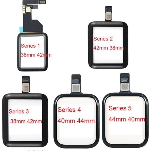 Touch Glass For Apple Watch Series 38mm 40mm 42mm 44mm For Watch Series 1 2 3 4 5 LCD Display Touch Digitizer Glass