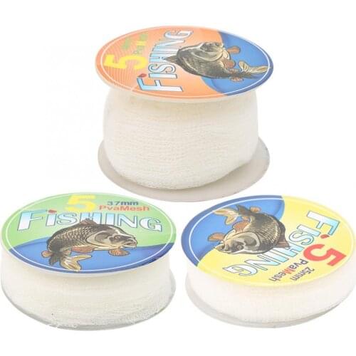 5M 25/37/44mm PVA Water Soluble Nets to fight the nest tool carp fishing nest precision network Fishing Tools