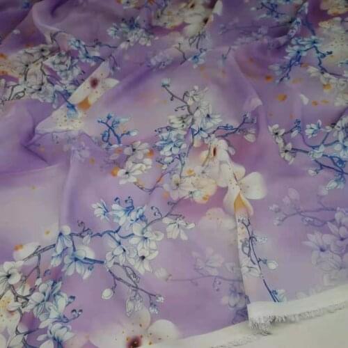50D Chiffon Fabric Flower Cosplay Dress Scarf Tissue
