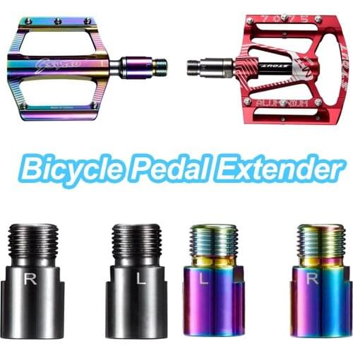 Mountain Road Bicycle Pedal Lock Extension Shaft Pedal Extension Extension Steel Shaft Pedal Extender For MTB Respectable