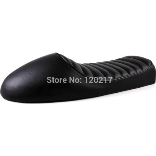SAFFEN Black Vintage Hump Seat Cafe Racer Saddle CG GN CB200 CB350 CB400SS CB500 CB750 SR400 SR500 XJ XS Motorcycle Retro Seat