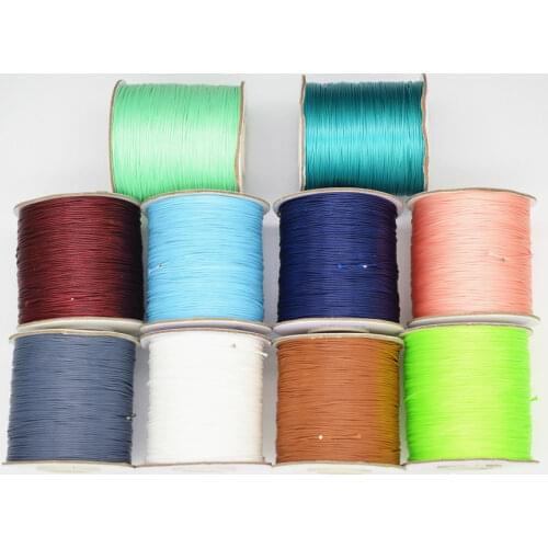 10M 0.5-2.0MM Waxed Cotton Cord Waxed Thread Cord String Strap Necklace Rope For Jewelry Making For Shamballa Bracelet Sweat