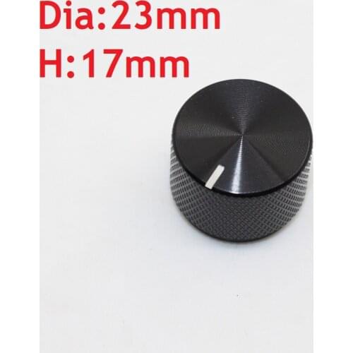 Aluminum Chassis Knob 23mm DIY Alloy Amplifier Audio Switch 23*17mm