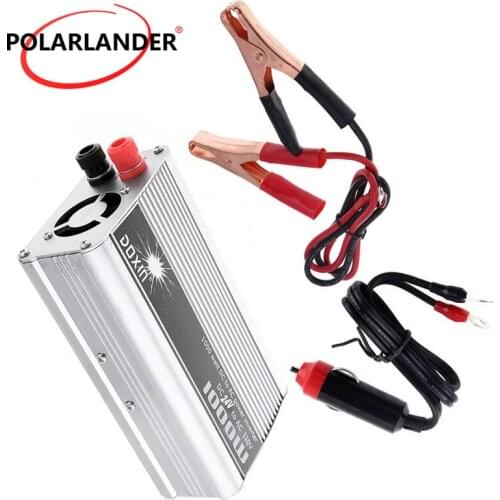 DC 24V to AC 110V Car Power Inverter On-board Charger Vehicle USB Adapter 1000W Converter Power Supply Switch