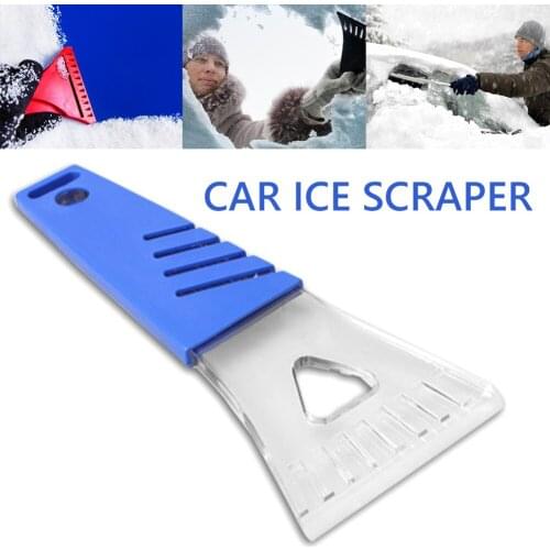 Abs Rubber Car Ice Scraper Clear Rubber Blade Windshield Glass Scraper Vehicle Snow Removal Tool Winter Auto Accessories