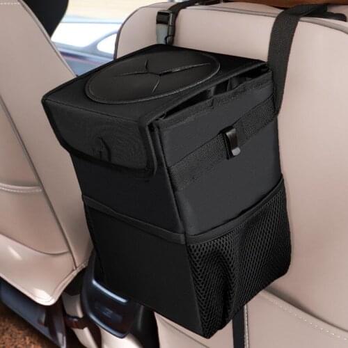 Car waterproof trash can car trash can car accessories trash can storage bag car portable storage bag