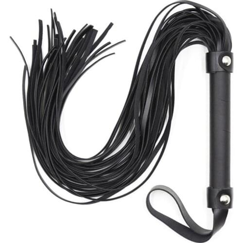 Sex shop slave fetish PU Leather whip flogger handle Spanking paddle knout Flirt stimulate temptation BDSM Erotic adult Toys