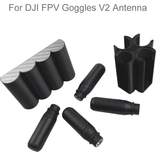 For DJI FPV COMBO Drone Flying Goggles V2 Antenna Storage Box Anti-Lost Anti-Pressure Protection Case Box Glasses Accessories