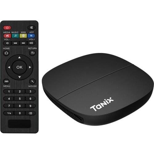 Docooler Tanix A3 Android 10.0 TV Box Allwinner H313 Cortex-A53 1GB / 8GB 2.4G WiFi 100M LAN H.265 VP9 Decoding HD Media Player