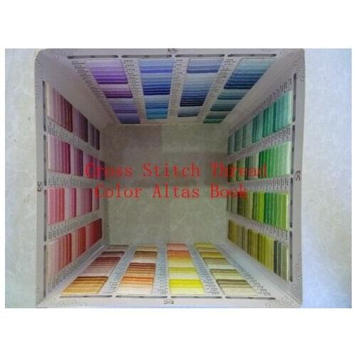 Embroidery Factory Shop Real Thread Wrapped Cross Stitch Thread Color Map Book Free Shipping