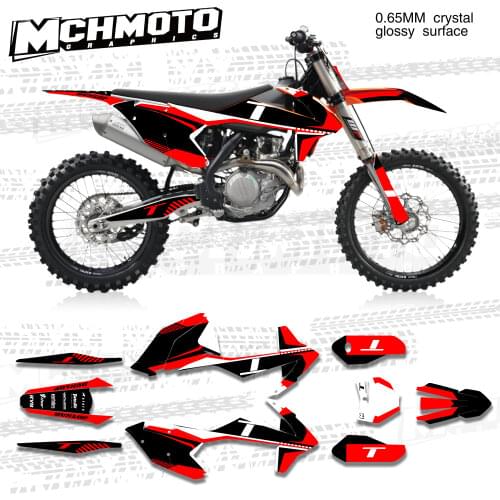 MCHMFG for KTM 125 250 300 350 450 SX SXF 2016 2017 2018 EXC EXCF XCW 2017 2018 2019 Graphics Backgrounds Stickers Kit Decal