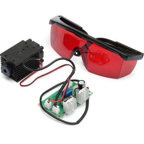 High power 2.5W Blue Light Module Diode for Laser CNC Engraving Machine 450nm Focus Power Supply Laser Tube Carving free Goggles