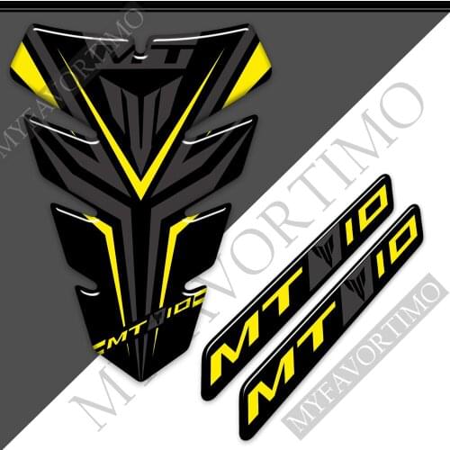 For Yamaha MT10 FZ MT - 10 Stickers Tank Pad Protector Fairing Fender Windshield Handguard Decal 2016 2017 2018 2019 2020 2021