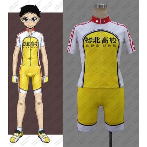 New Anime Yowamushi Pedal Onoda Sakamichi Sportwear Cosplay Riding Costume