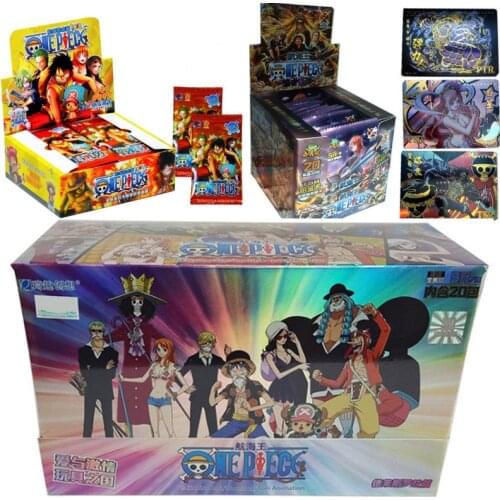 Original Japanese Anime Collection Card Cartas Luffy Roronoa Sanji Nami TCG Game Cards 50-210Pcs/Box Children Birthday Gift