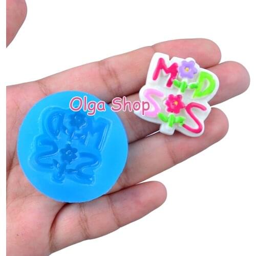 PYL333 29.3mm x 26.4mm Lletter Board Silicone Mold Fondant Cake Decoration Candy Resin Clay Earrings Necklace Craft Soap Candle