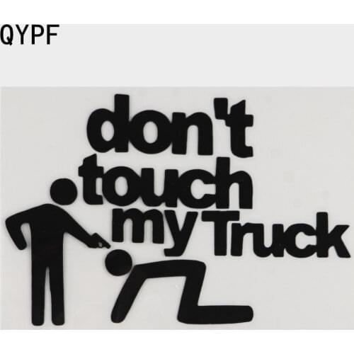 15.2CM*10.3CM Don't Touch My Truck Reflective Car Styling Sticker Motorcycle Car Decal Accessories Black/Sliver C8-1428