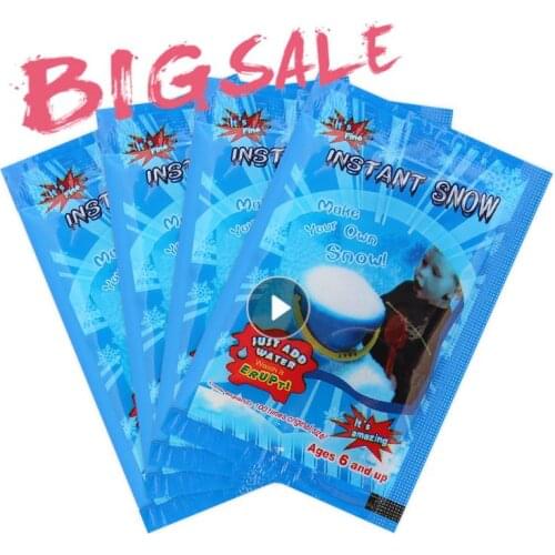 Christmas Artificial Snow Instant Snow Powder Winter Decoration White Snowball Children Snowball Fight Artificial Instant Snow