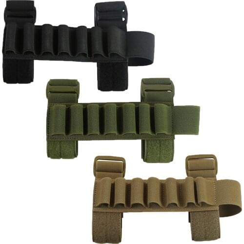 Tactical Shotgun Buttstock Bullet Pouch 1000D Outdoor Portable Bullet Bag Ammo Carrier Holder For Military Hunting Accessories