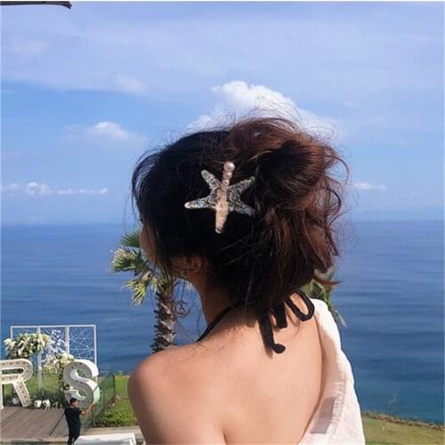 2020 New Fashion Wild Fairy Air Star Hairpin Girl Korean Version Of Hair Accessories Zhenfa Card Headdress
