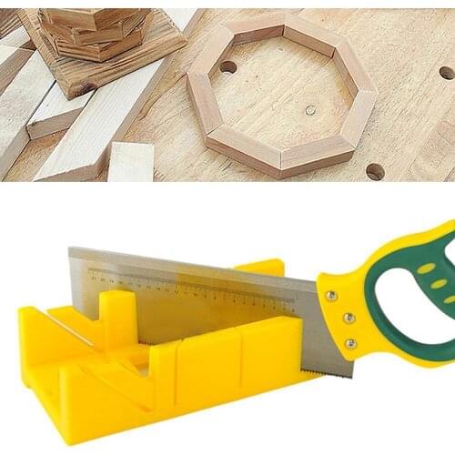 45 90 Degree Clip Back Saw Miter Saw Cabinet Multifunctional Saw Wood Angle Cutting Clamping Miter Saw Box Woodworking Tool