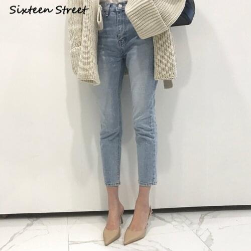 Straight Boyfriend Jeans for Women Vintage Y2K Aesthetic Style Korean Fashion Denim Trousers Female Button Zipper Washed 2021