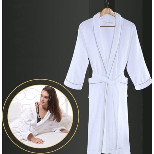 Winter Men Bathrobe 100% Cotton Thick Long Warm Bathrobe Mens Robe Winter Sleepwear Male Bath Robe Towel Fleece Dressing Gown