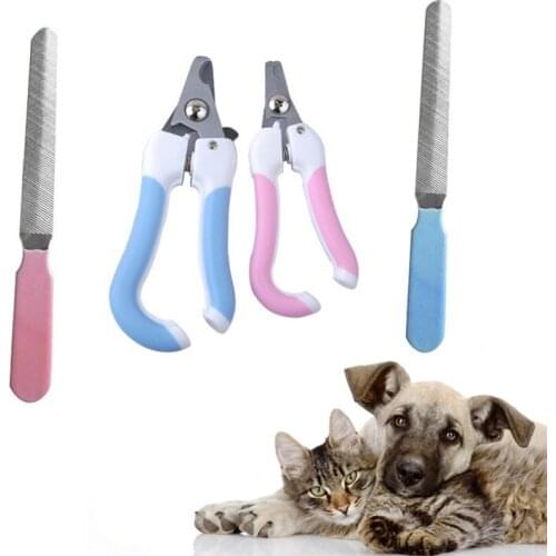 1pc Pet Nail Clipper and File Stainless Steel Dog Cat Nail Trimmer Labor-Saving Nail Clipper Dog Grooming Claw Care Products