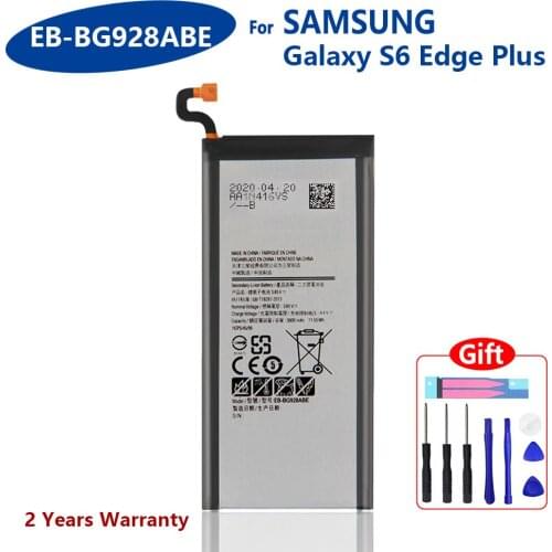 100% Genuine EB-BG928ABE For Samsung Galaxy S6 edge Plus+ SM-G9280 G928P G928F G928V G9280 G9287 3000mAh Batteries With Tools