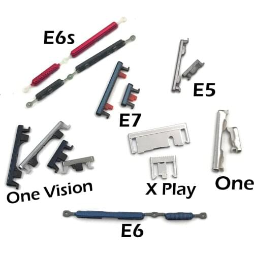 100 Pcs/Lots For Moto E6S E6 E5 E 2020 / For Moto One Power Side Key + Volume Button Set Replacement Part