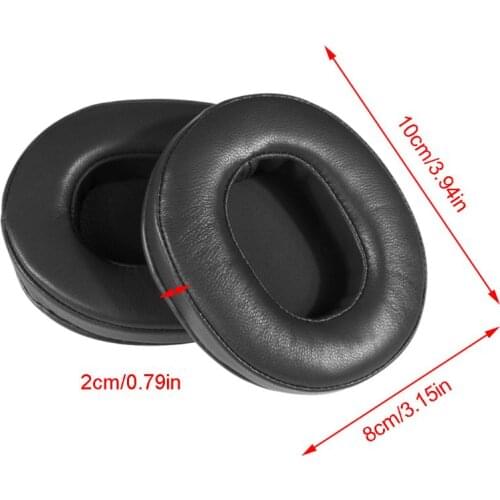 2PCS Sheepskin Earpads Soft Foam Ear Cushion Cover for ATH-MSR7 M50X M40X M30/20 X3UB