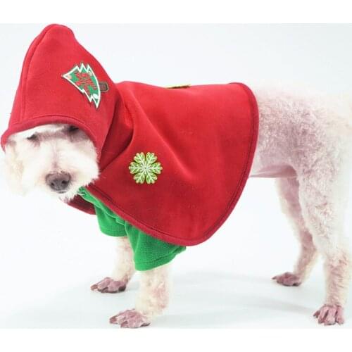 2020 Christmas Dog Clothes Harness Clothes Pet Chihuahua Teddy Clothes Dog Winter Clothes for Small Large Dogs Dog Supplies