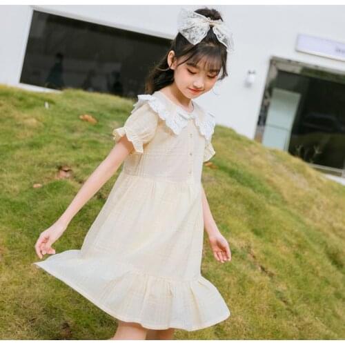 2021 Girls Dress Summer Cotton Princess Kids Dresses for Girl Mother Daughter Dress Family Matching Children Clothing