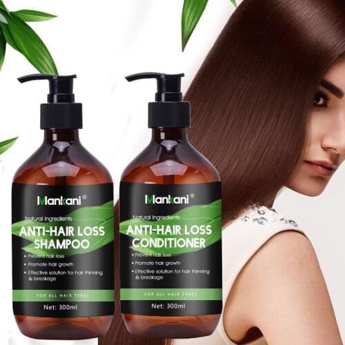 300mL Hair Care Kit Keratin Argan Oil Natural Herbal Shampoo & Conditioner Anti Hair Loss Shampoo Ginger Extract