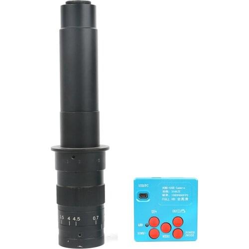 30MP HDMI USB Full HD Soldering Microscope Lens Digital Camera +130X 120X 180X 300X C-Mount lens glass for phone repair tools