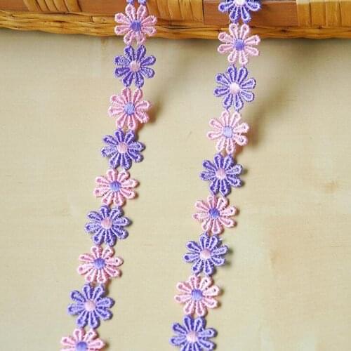 40Yards Embroidered Venice Lace Trim Sewing Flowers Lace Ribbon Decorative Sewing Lace Trimmings Applique For Clothing Accessory