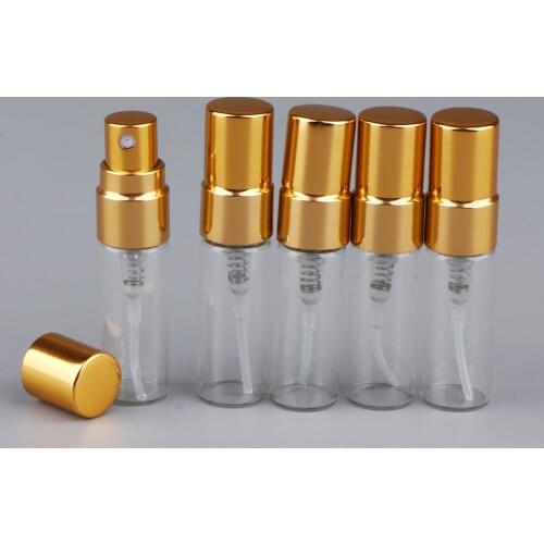 5Pcs 3ml Empty Perfume Aftershave Spray Bottles Refillable Makeup Cosmetics