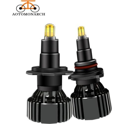 AOTOMONARCH 2PCS H7 H11 60 Degree Automotive Fog Lights Auto Lamp 6000K 18000LM H4 H1 H3 Led Car Headlights Bulbs CE
