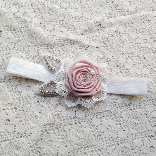Free Shipping Rosette Rhinestone Headband