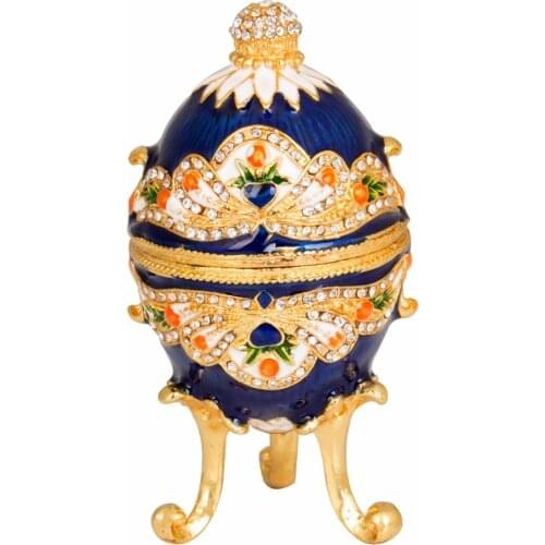 FLETCHER brand metal material Luxurious and Unique faberge egg style home decoration crafts